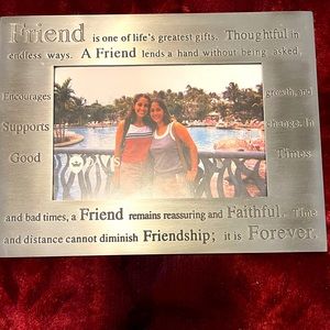 New Pewter Friends Picture Frame